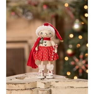 Bethany Lowe Robin Seeber Olympia Flake Snow Girl Snowman Christmas Figure NEW